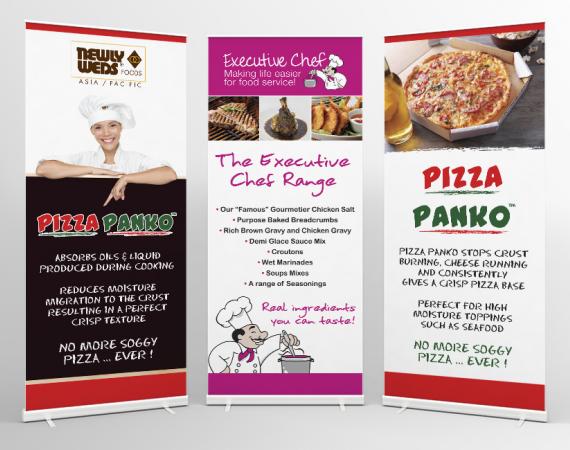 Newly Weds Food Pull Up Banners